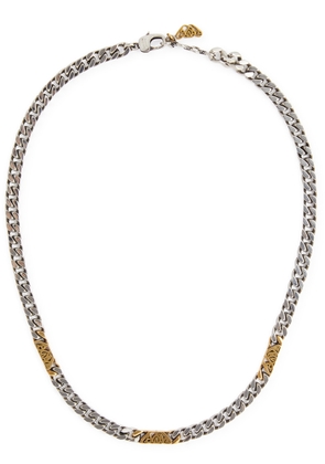 Alexander Mcqueen Seal Two-tone Chain Necklace - Silver