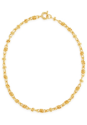 Daisy London X Polly Sayer Knot 18kt Gold-plated Chain Necklace