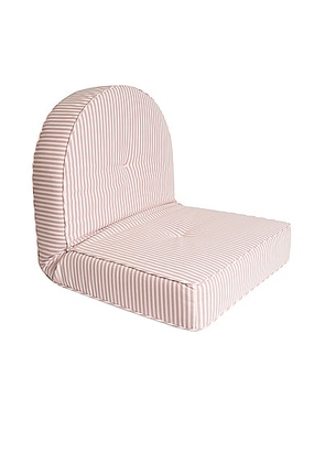 business & pleasure co. Reclining Pillow Lounger in Laurens Pink Stripe - Pink. Size all.