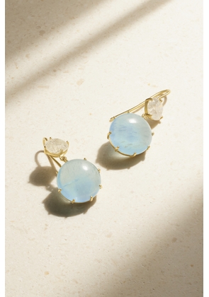 Sylva & Cie - 18-karat Gold, Aquamarine And Diamond Earrings - One size