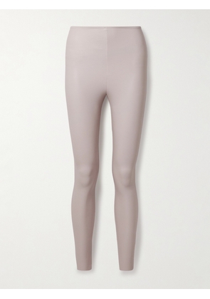 Commando - Faux Stretch-leather Leggings - Off-white - x small,small,medium,large,x large