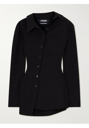 Jacquemus - Pablo Asymmetric Cotton-poplin Shirt - Black - FR32,FR34,FR36,FR38,FR40,FR42