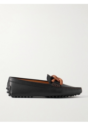 Tod's - Gommini Catena Leather Loafers - Black - IT34,IT35,IT36,IT36.5,IT37,IT37.5,IT38,IT38.5,IT39,IT39.5,IT40,IT40.5,IT41,IT41.5,IT42