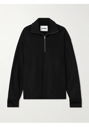 Jil Sander - Jersey Half-zip Sweatshirt - Black - FR36,FR38,FR40,FR42,FR44