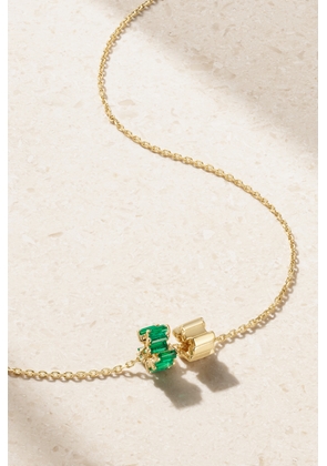 Suzanne Kalan - 18-karat Gold Emerald Necklace - One size