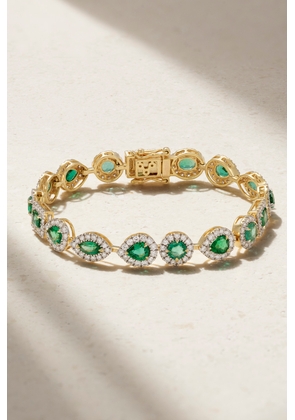 House Of Meraki - Aura 18-karat Gold, Emerald And Diamond Bracelet - Green - One size