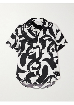 Rebecca Vallance - Pompidou Printed Silk-satin Shirt - Multi - UK 6,UK 8,UK 10,UK 12,UK 14