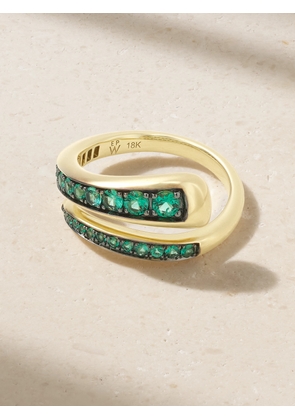 Emily P. Wheeler - + Net Sustain Wrap 18-karat Recycled Gold Emerald Ring - 7