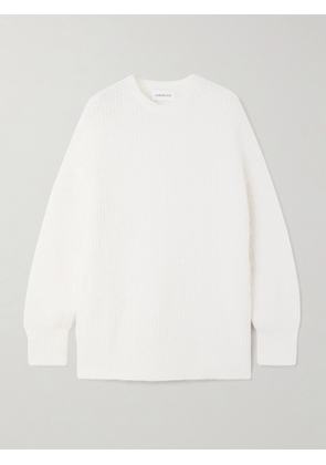 16ARLINGTON - Sephia Ribbed Alpaca-blend Sweater - White - small,medium,large