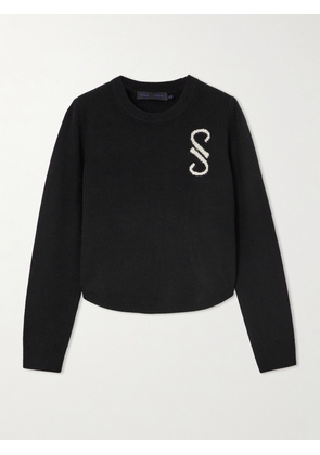 Proenza Schouler - Intarsia Cashmere Sweater - Black - x small,small,medium,large,x large