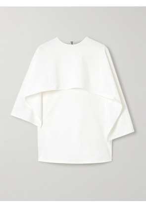 Jil Sander - Cape-effect Cotton-jersey Blouse - White - x small,small,medium,large,x large