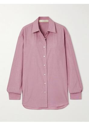The Row - Attica Oversized Cotton Shirt - Pink - x small,small,medium,large,x large