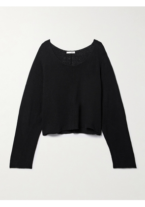 The Row - Fesia Open-knit Silk Sweater - Black - x small,small,medium,large,x large