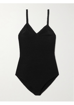 Dries Van Noten - Knitted Cotton-blend Bodysuit - Black - x small,small,medium,large