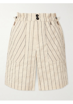 Bogner - Reana Striped Linen-blend Shorts - White - FR34,FR36,FR38,FR40,FR42,FR44