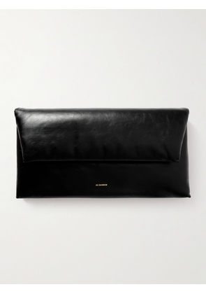 Jil Sander - Origami Padded Leather Clutch - Black - One size