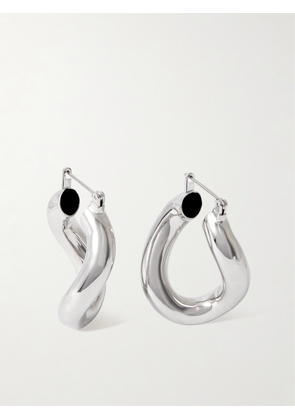 Laura Lombardi - Anima Platinum-plated Recycled Hoop Earrings - Silver - One size