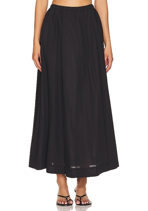 FAITHFULL THE BRAND Scanno Skirt in Black. Size S, XS.