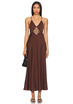 Favorite Daughter The Manifest Dress in Chocolate. Size M, S, XS.