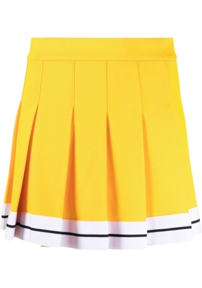Palm Angels pleated mini skirt - Yellow