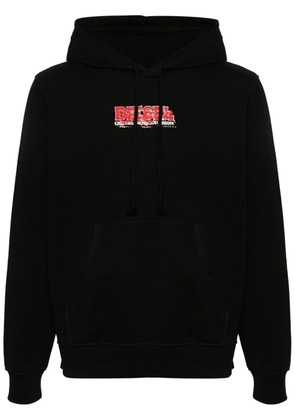 Diesel S-Ginn-Hood-K37 logo-print hoodie - Black