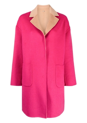 LIU JO reversible wool-blend coat - Pink