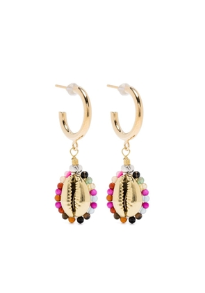 ISABEL MARANT shell-pendant drop earrings - Gold