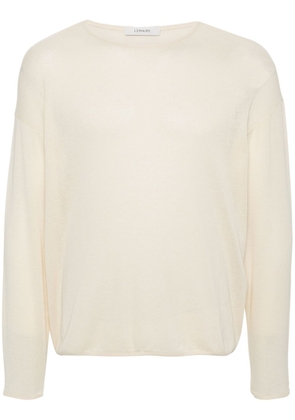LEMAIRE cotton cashmere long-sleeve jumper - Neutrals