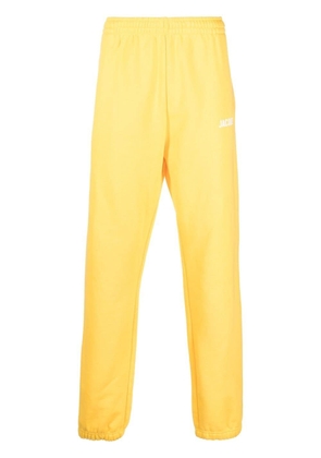 Jacquemus logo-print organic cotton track pants - Yellow
