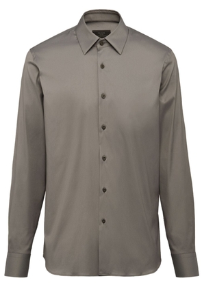 Prada plain poplin shirt - Grey
