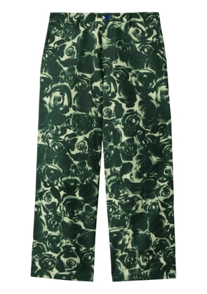 Burberry rose-print trousers - Green