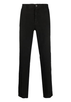 120% Lino straight-leg linen trousers - Black