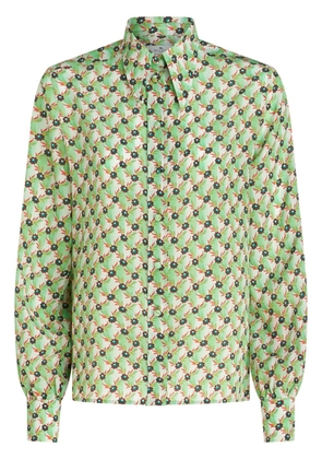 ETRO floral-print silk shirt - Green