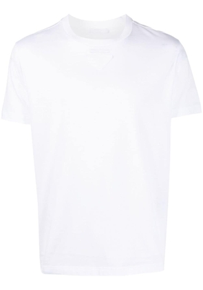 Prada logo-patch cotton T-shirt - White
