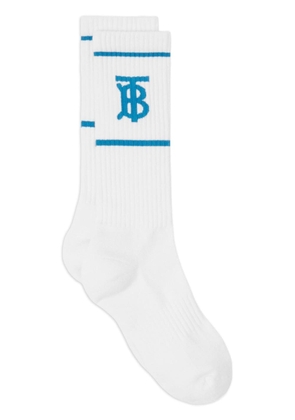 Burberry logo-print socks - White