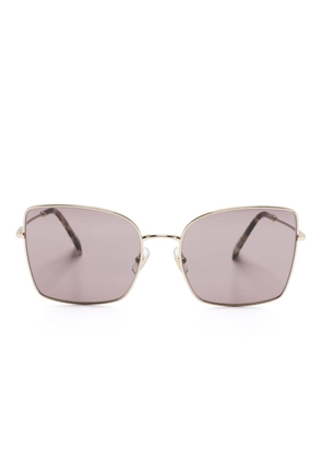 Miu Miu Eyewear logo-engraved cat-eye sunglasses - Gold