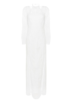 Alberta Ferretti lace maxi dress - White