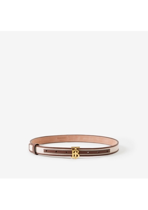Burberry Canvas and Leather TB Belt
