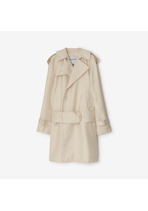 Burberry Midlength Silk Blend Trench Coat