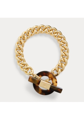 Gold-Tone & Tortoiseshell Flex Bracelet