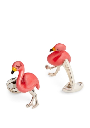 Deakin & Francis Sterling Silver Flamingo Cufflinks