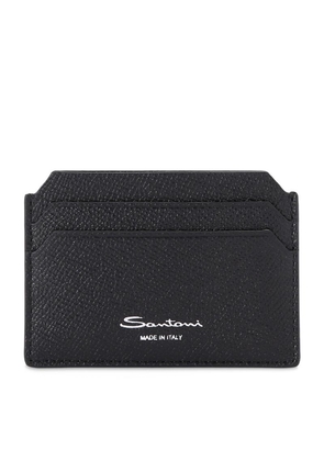 Santoni Textured Leather Card Holder