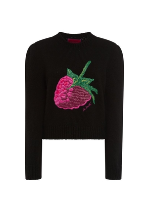 La Doublej Embroidered Lampone Sweater