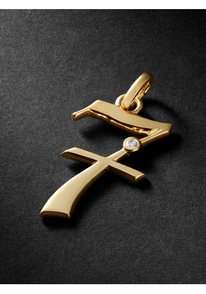 Foundrae - Number 7 Gold Diamond Pendant - Men - Gold