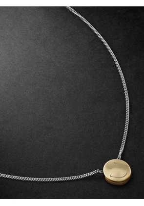 EÉRA - Smile Gold and Silver Pendant Necklace - Men - Silver