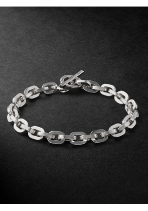 MAOR - Cuadro Burnished Silver Chain Bracelet - Men - Silver - M