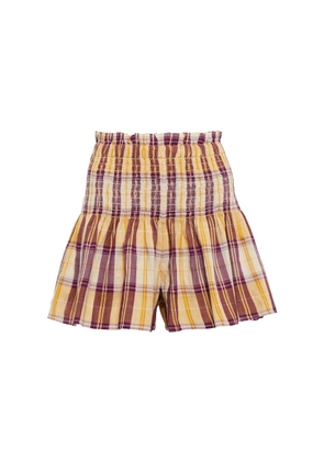 Marant Etoile Bayowel shirred cotton shorts