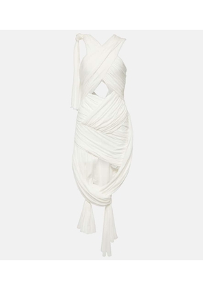 JW Anderson Halterneck cotton-blend midi dress