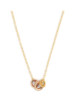 Spinelli Kilcollin Yellow Gold, Rose Gold And Diamond Chain Necklace