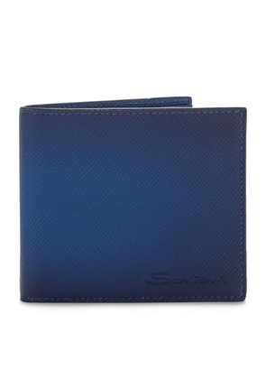 Santoni Leather Ombré Bifold Wallet
